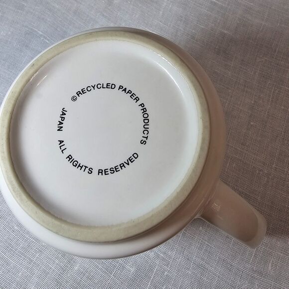 Vintage Boynton Southpaw Ceramic Coffee Mug - Cat w Yellow Balloon 1980 - Picture 4 of 6